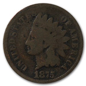 1875 Indian Head Cent Good 1875 Indian Head Cent Good